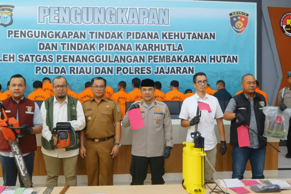 44 Tersangka Karhutla Riau Ditangkap: Penegakan Hukum 2025 Terus Diperkuat