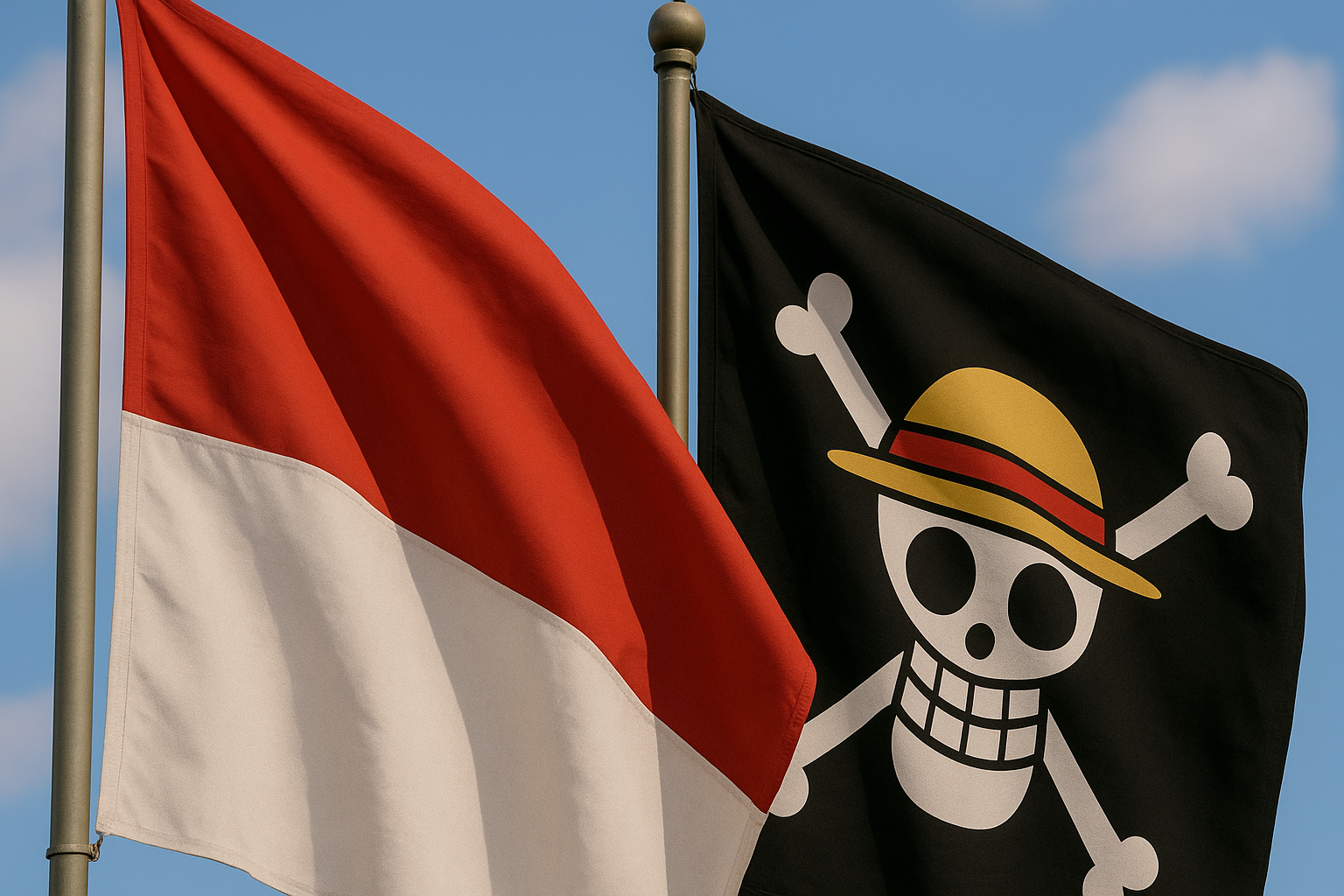 5 Fakta Hukum Mengibarkan Bendera One Piece di Indonesia: Legal atau Melanggar?