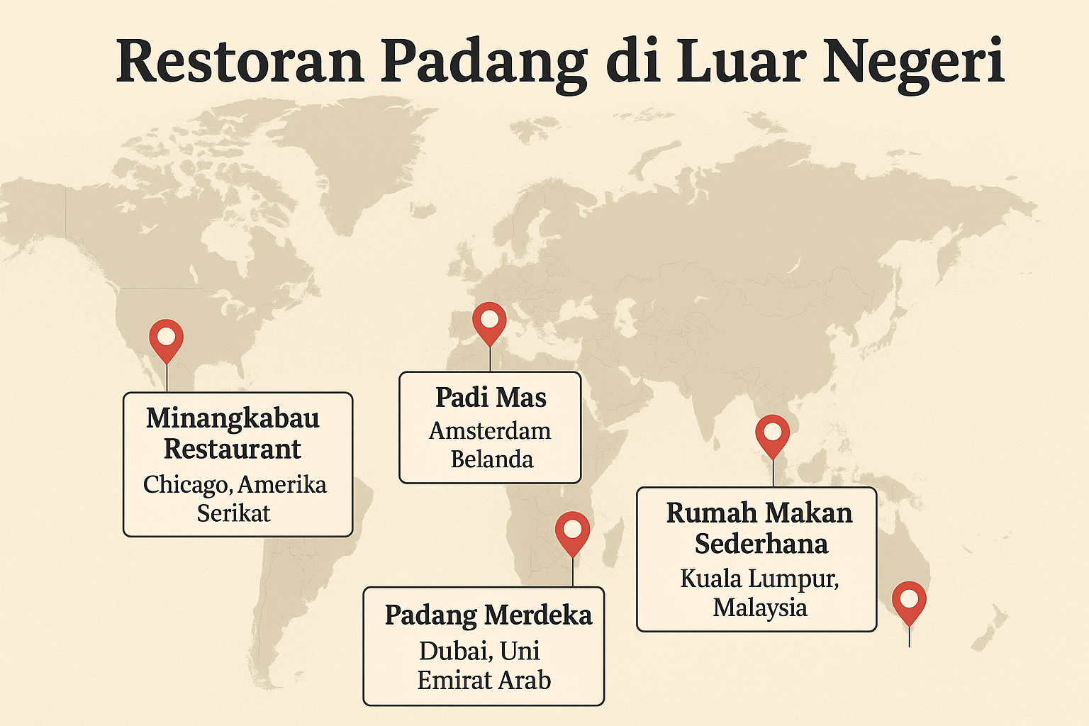 5 Restoran Padang di Luar Negeri yang Buktikan Masakan Minang Mendunia